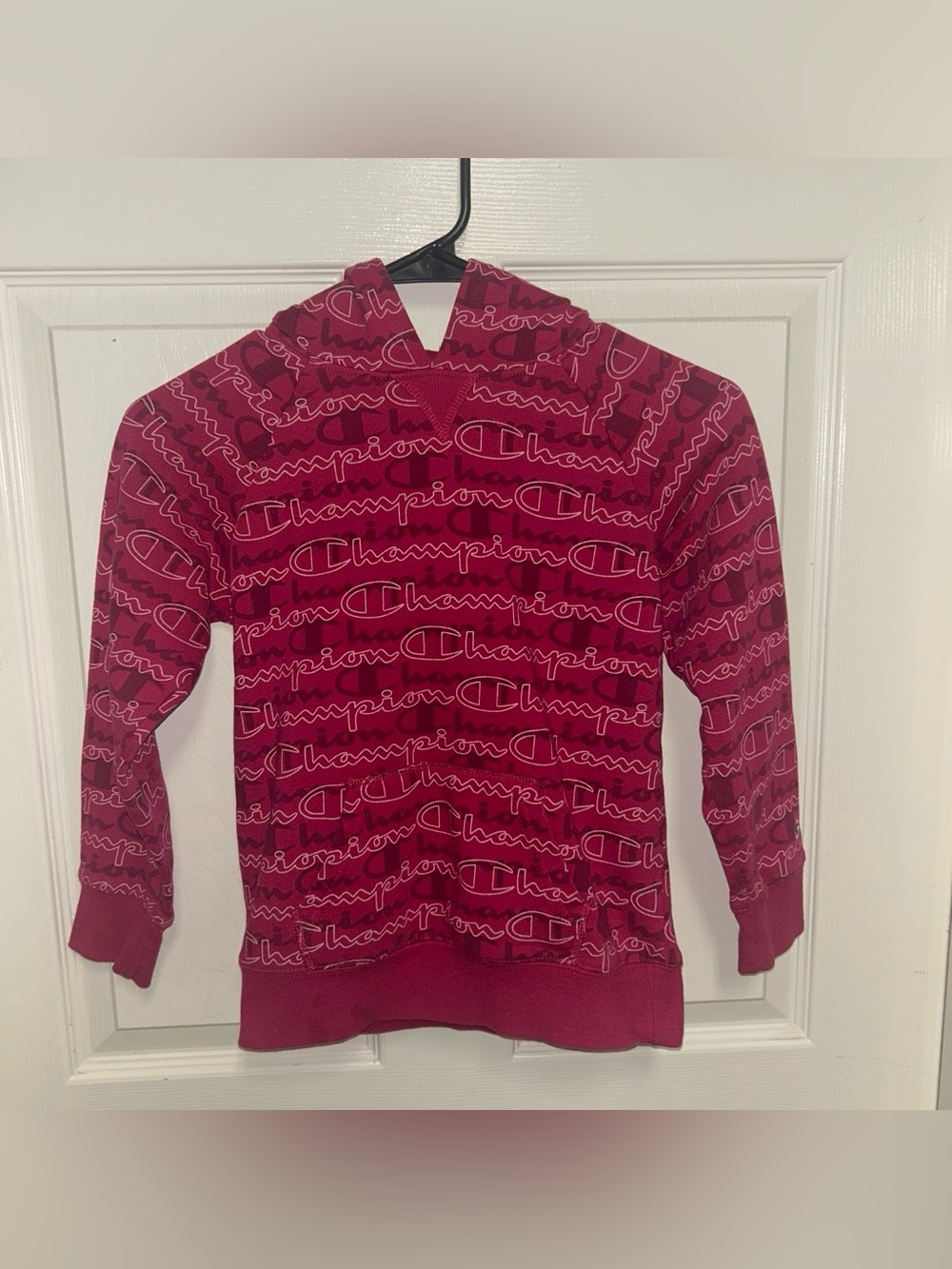 Champion Pink Logo-Print Women’s Hoodie Sweater